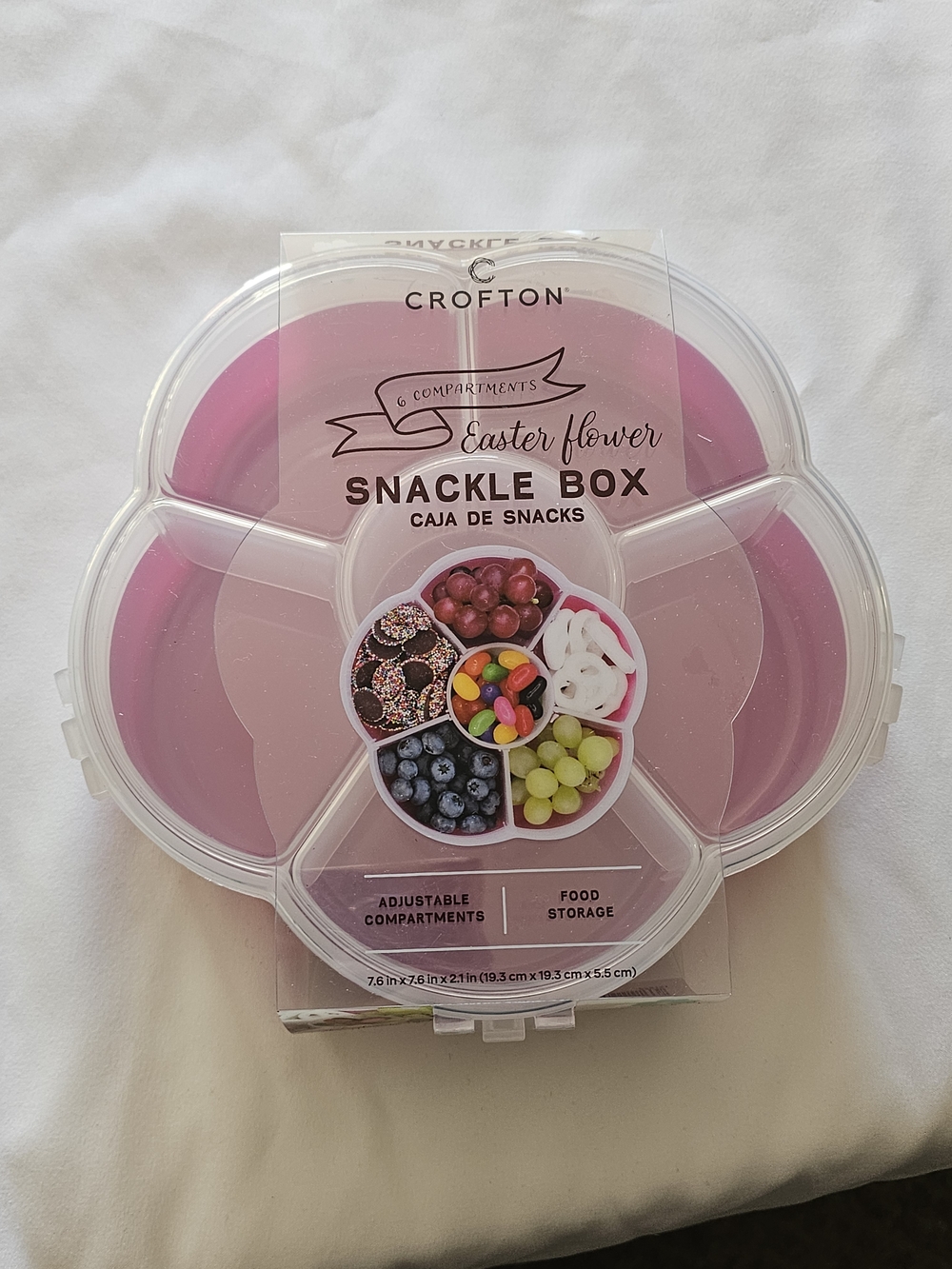 Crofton Pink Flower Snack Box